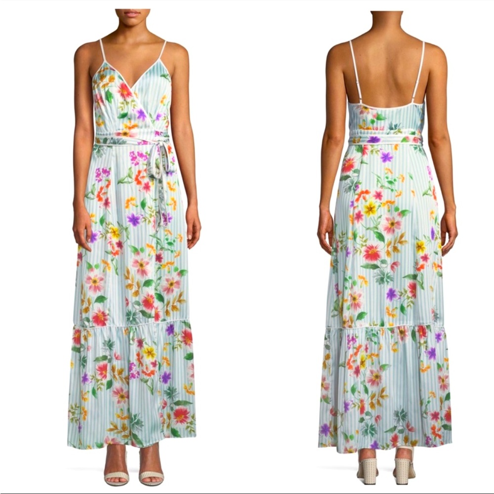 TULAROSE WRAP MAXI SUNDRESS, SIZE SMALL NWOT